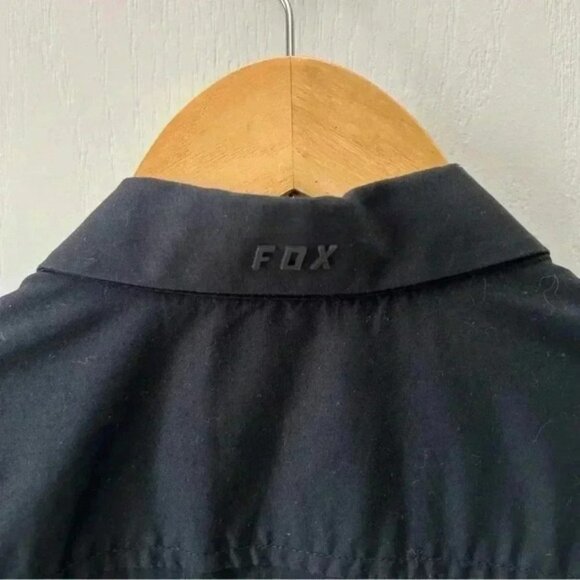 FOX Racing Redplate Flexair Workshirt Short Sleeves Snap Buttons Black Medium - Picture 11 of 16
